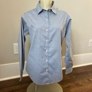 Brooks Brothers Non-Iron Blue Button Down Oxford Shirt Size 6